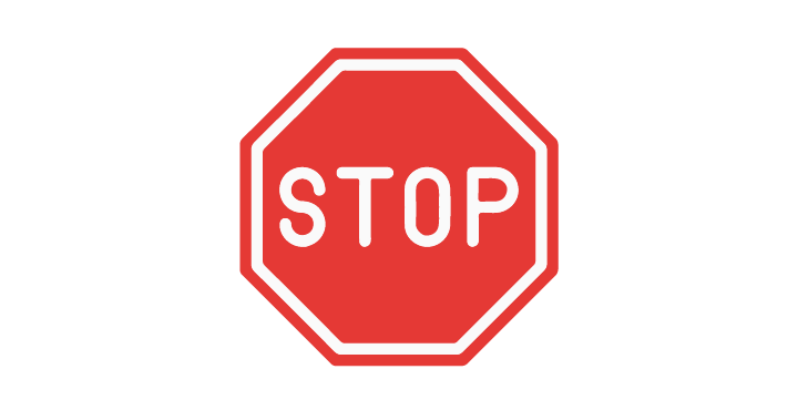 stop repulsion signe stop rouge et blanc 